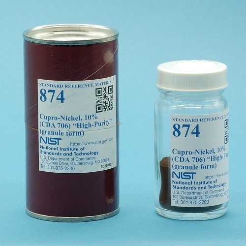SRM 874 銅鎳，10%(CDA 706)“高純度”標準品
