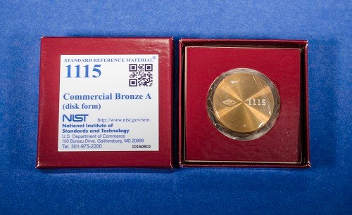 SRM 1115   光學發(fā)射和X射線光譜分析的商業(yè)青銅標準品