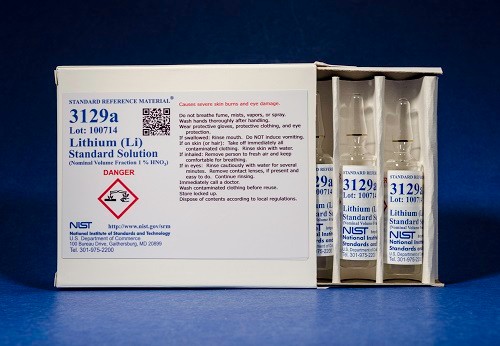 SRM 3129a  鋰(Li)標(biāo)準(zhǔn)溶液
