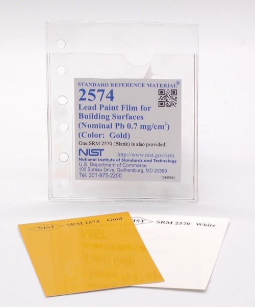 SRM 2574  建筑表面鉛涂料(標(biāo)稱(chēng)鉛0.7毫克/厘米)2)(顏色：黃金)