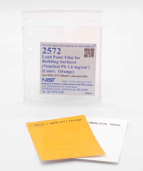 SRM 2572  建筑表面鉛涂料(標(biāo)稱(chēng)鉛1.6毫克/厘米)2)(顏色：橙色)