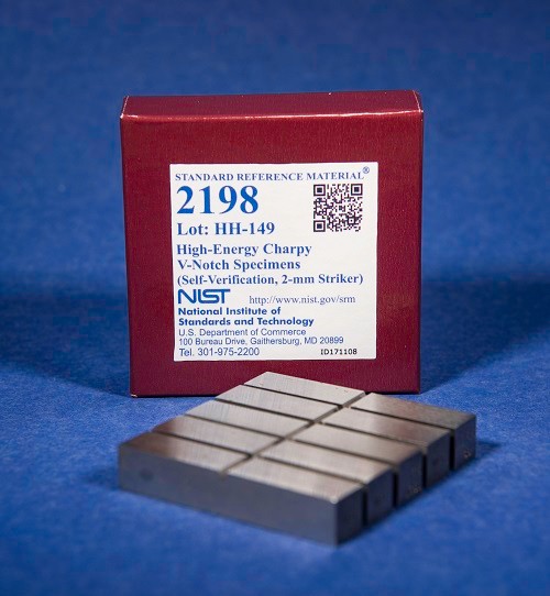 SRM 2198  高能Charpy V-缺口標(biāo)本標(biāo)準(zhǔn)品(自驗證，2毫米射手)