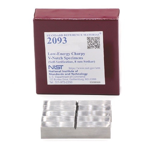 SRM 2093  低能量Charpy V-缺口樣本(自驗證，8毫米射手)