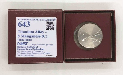 SRM 643 光譜鈦.鈦基標準鈦合金，8 Mn(C)標準品
